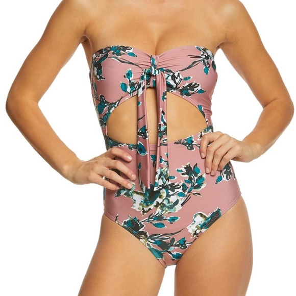 Splendid Other - Splendid Watercolor Floral One Piece Sandy Pink M